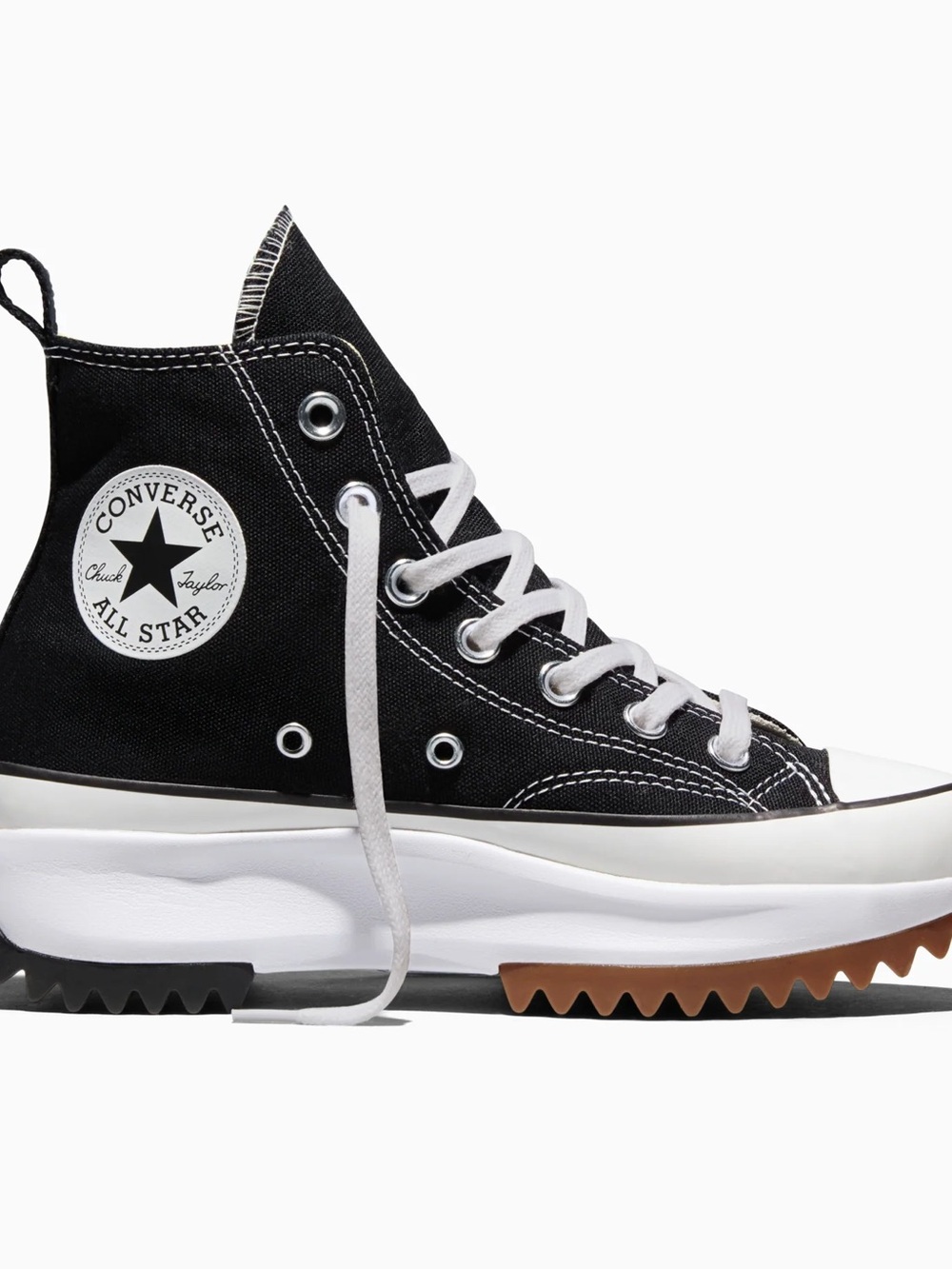 Converse Women's Black Platform Run Star Hike High-Top Sneakers